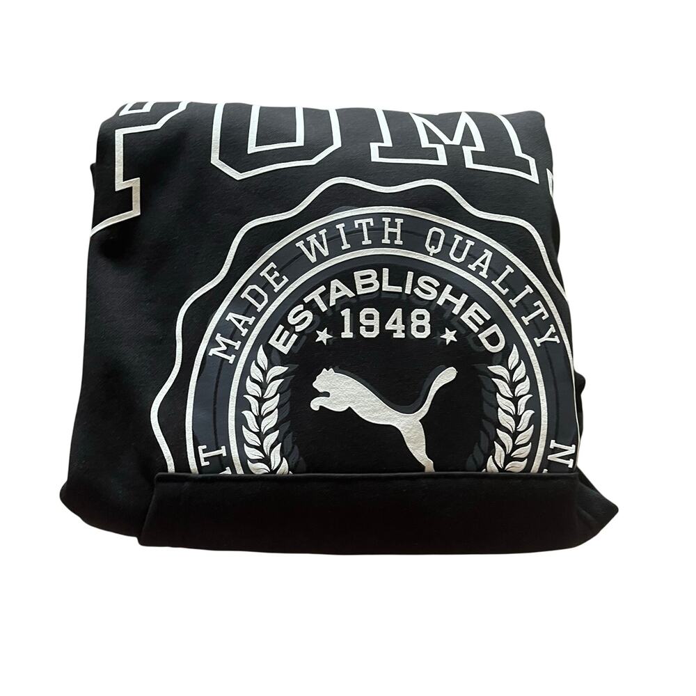 PUMA Men's XXL Hoodie Black Sporty Athletic Cotton Blend‎ Casual - Picture 3 of 7